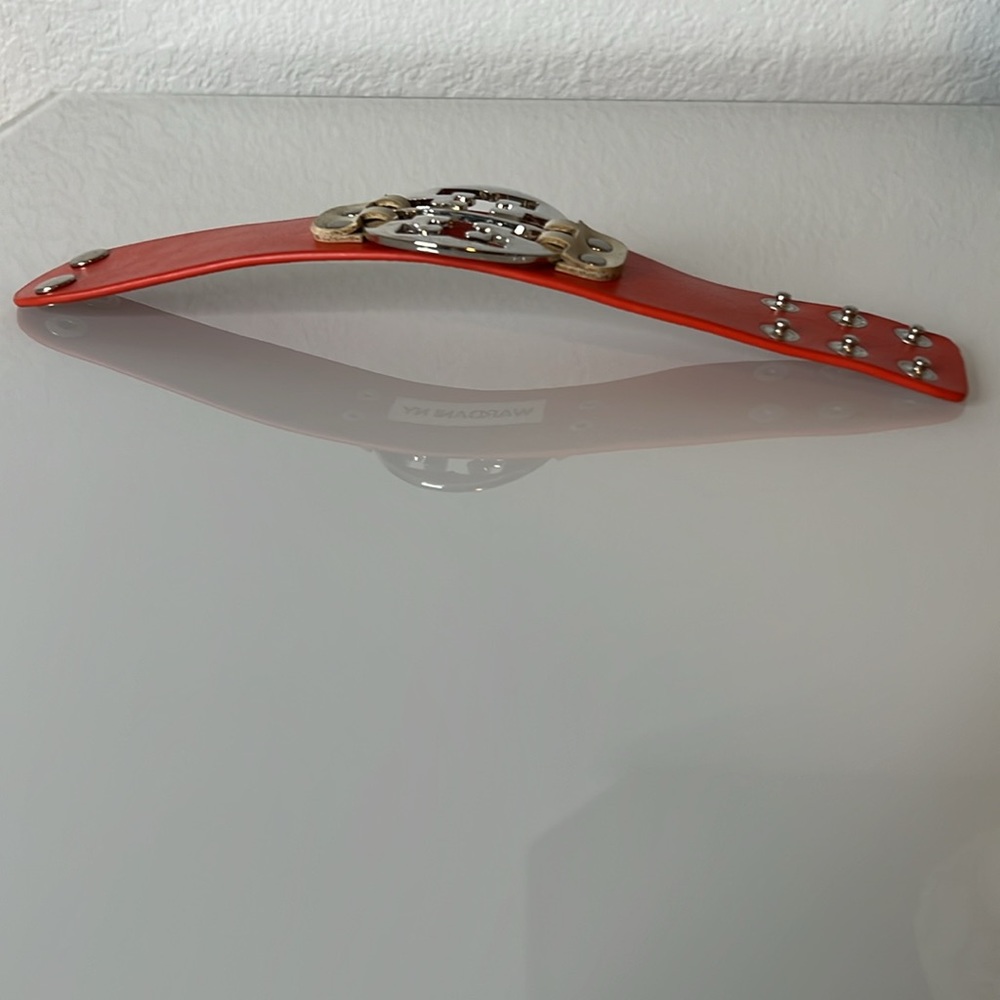 9 inch leather wrap bracelet beautiful deep orange - Picture 2 of 4